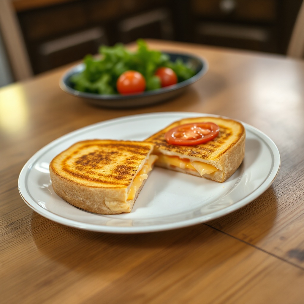 Goldene Gegrillte Käsefreude