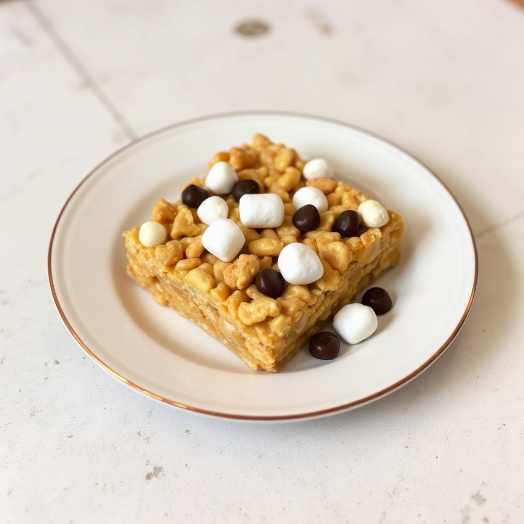 Erdnussbutter-Marshmallow-Crunch-Riegel