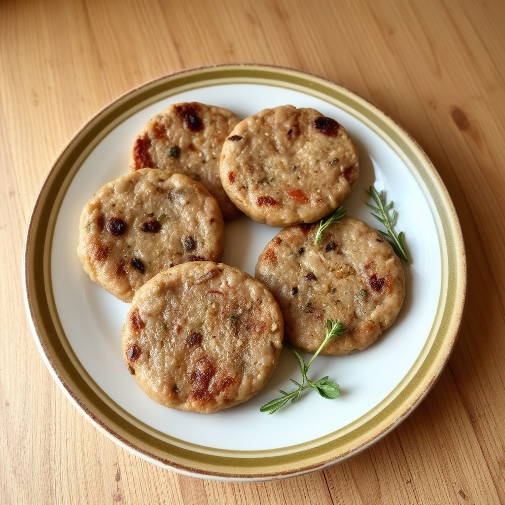 Herzhafte Kräuter-Frühstückswurst-Patties