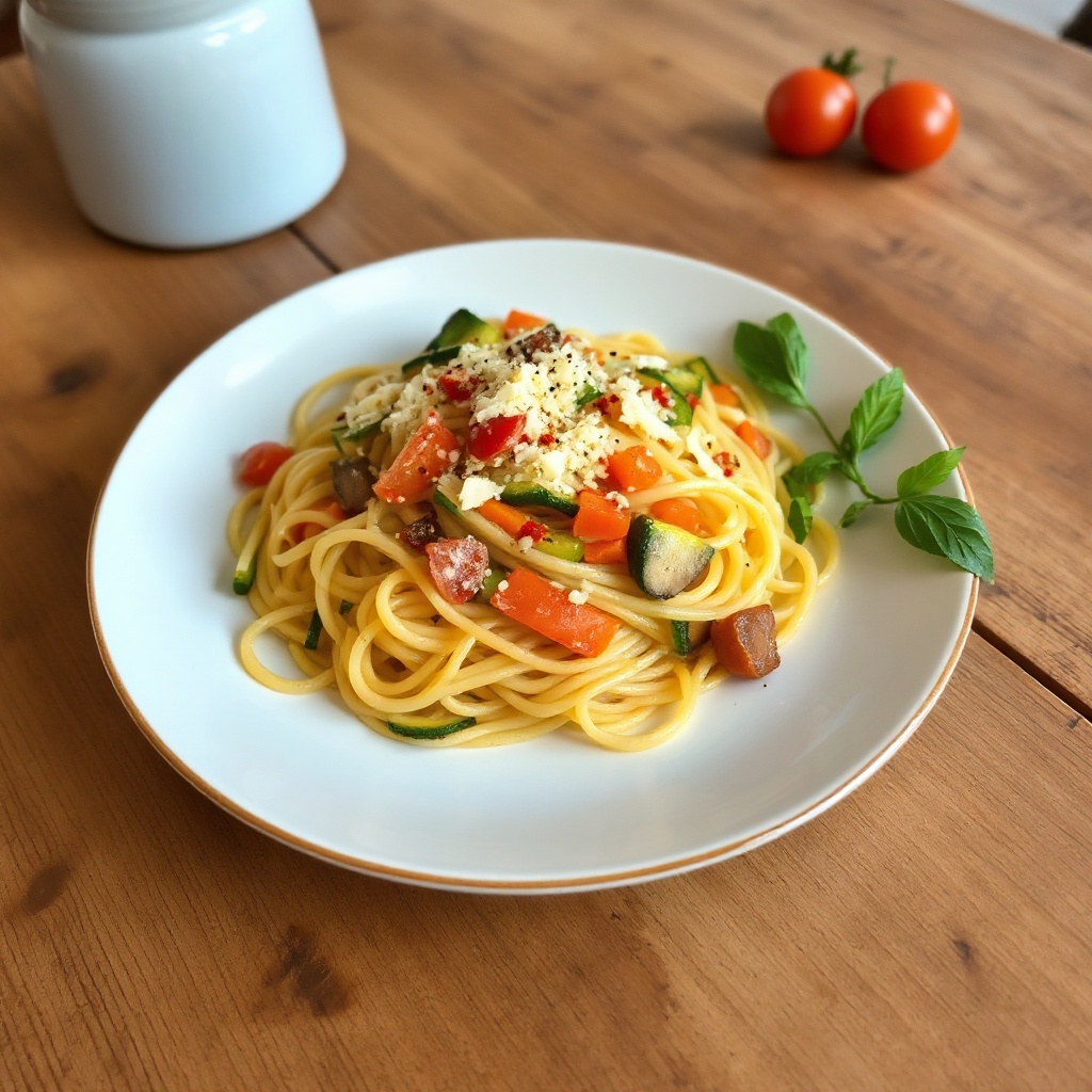 Gartenfrisches Capellini Vergnügen