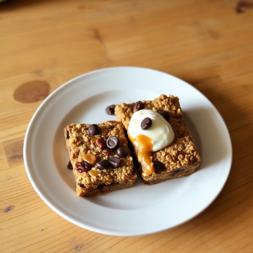 Caramel Chocolate Oat Bars