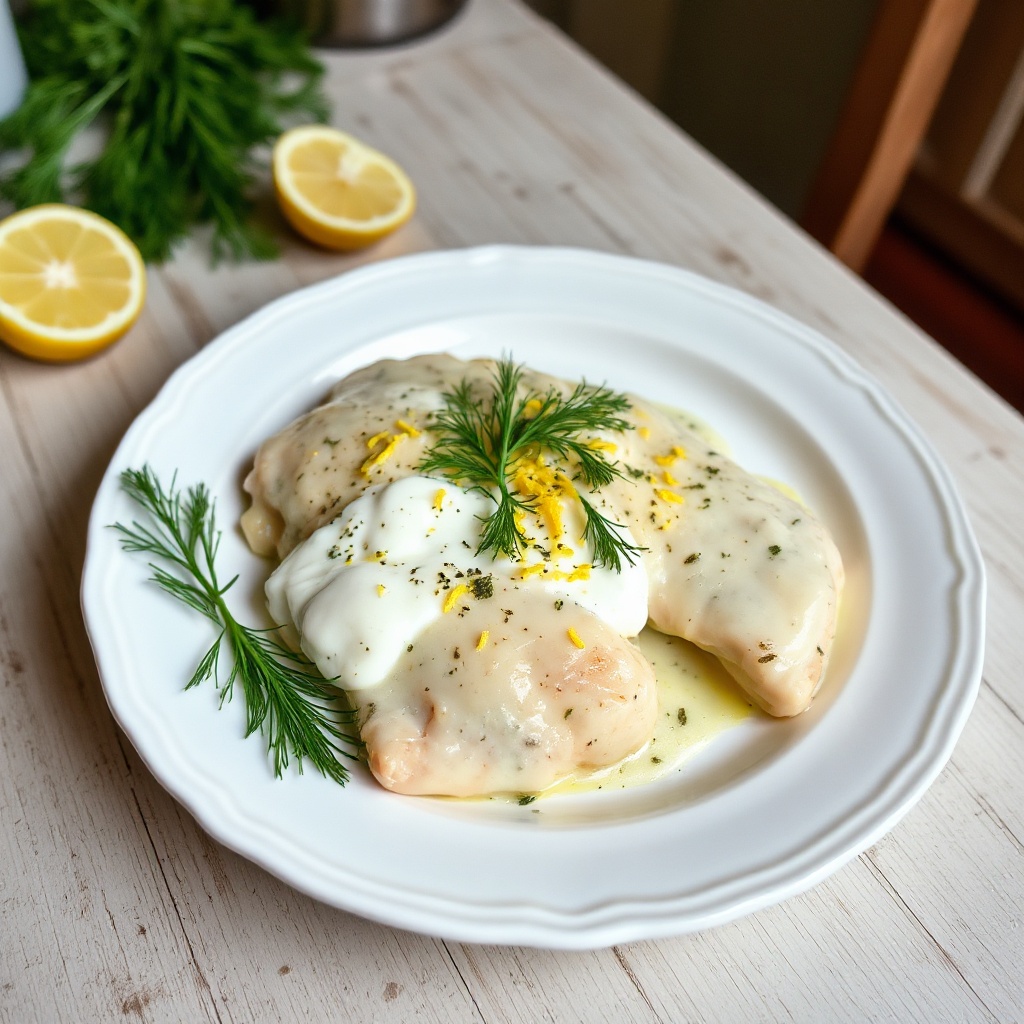Cremige Zitronen-Kräuter-Hähnchen