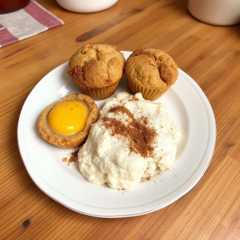 Cinnamon Applesauce Muffins