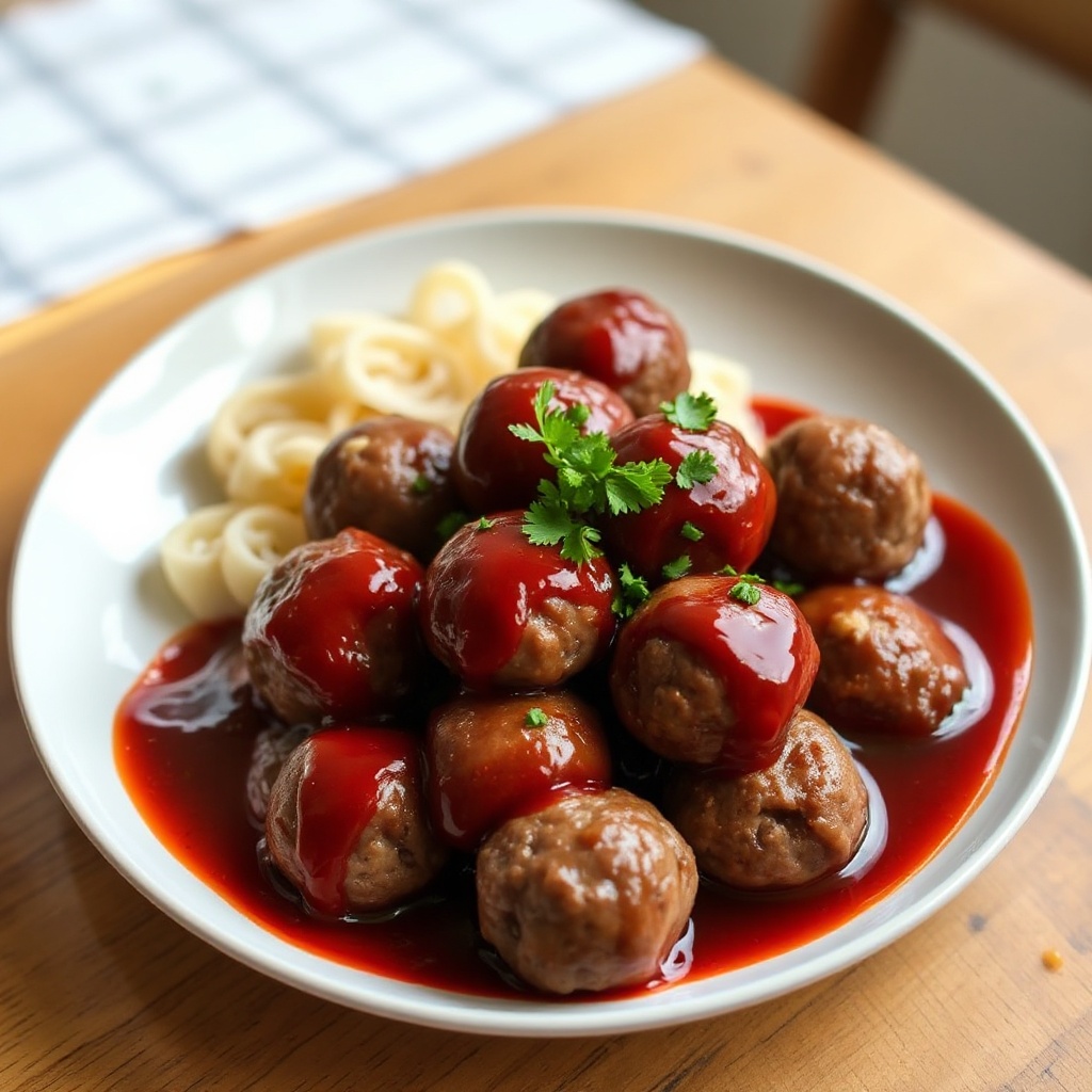 Zesty Cranberry Glazed Meatballs