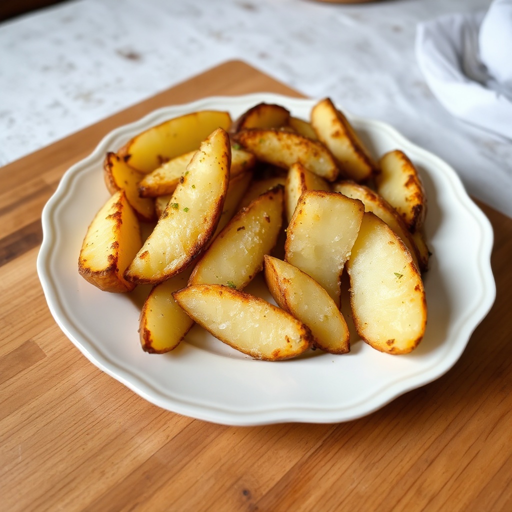 Patate a Spicchi Croccanti con Sale e Aceto