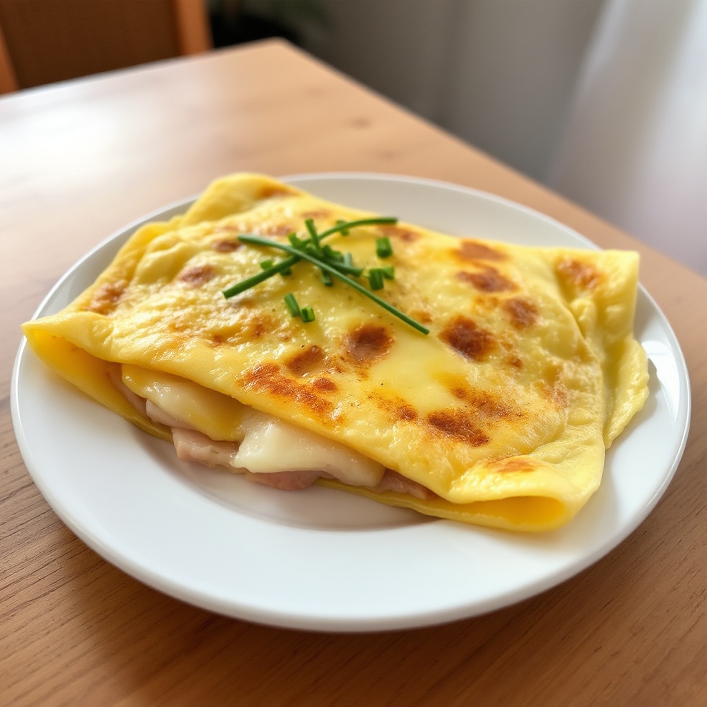Herzhafte Schinken-Käse-Omelette