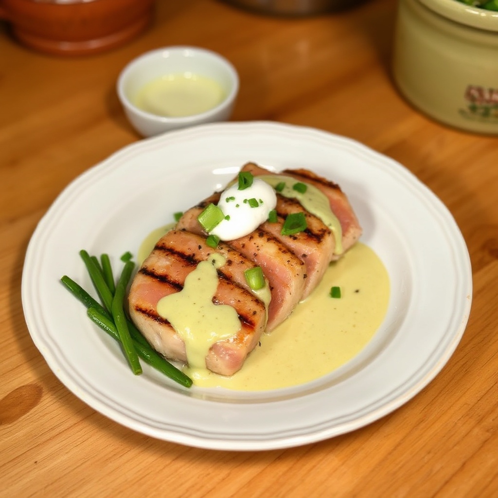 Tonno Grigliato con Salsa Wasabi e Zenzero