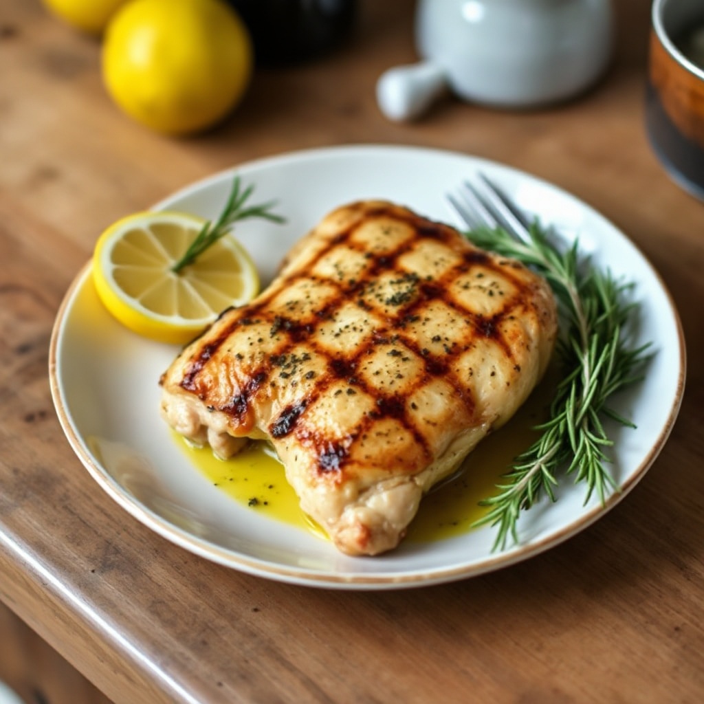 Cosce di Pollo Grigliate al Limone e Erbe