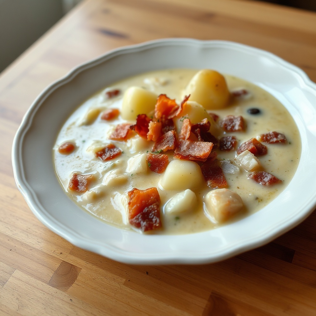 Zuppa Cremosa di Patate e Bacon