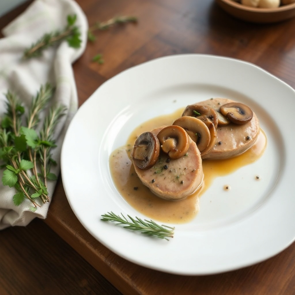 Savory Pork Medallions with Mushroom Sauce