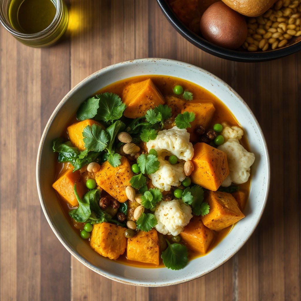 Sweet Potato and Cauliflower Curry