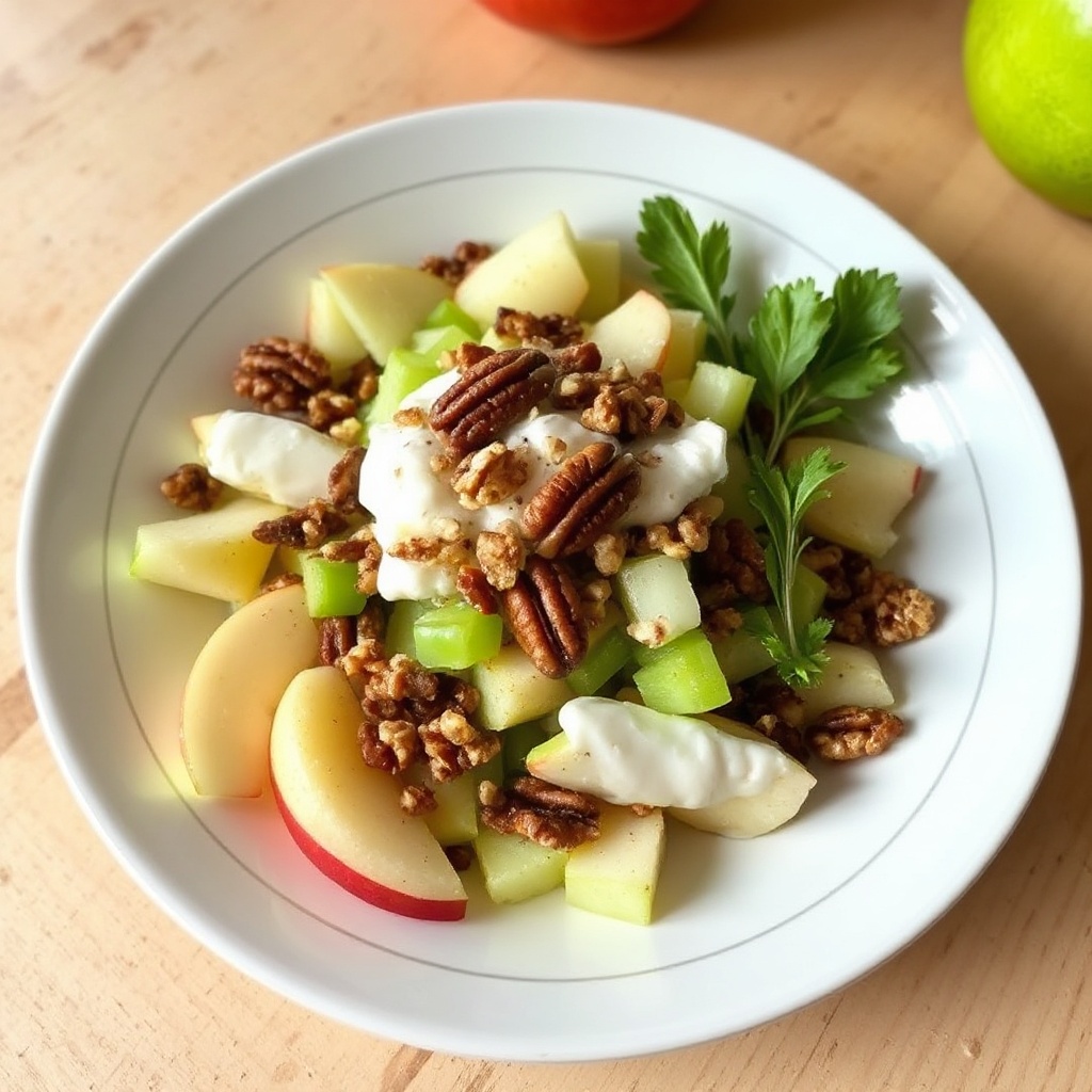 Erfrischender Apfel-Nuss-Salat