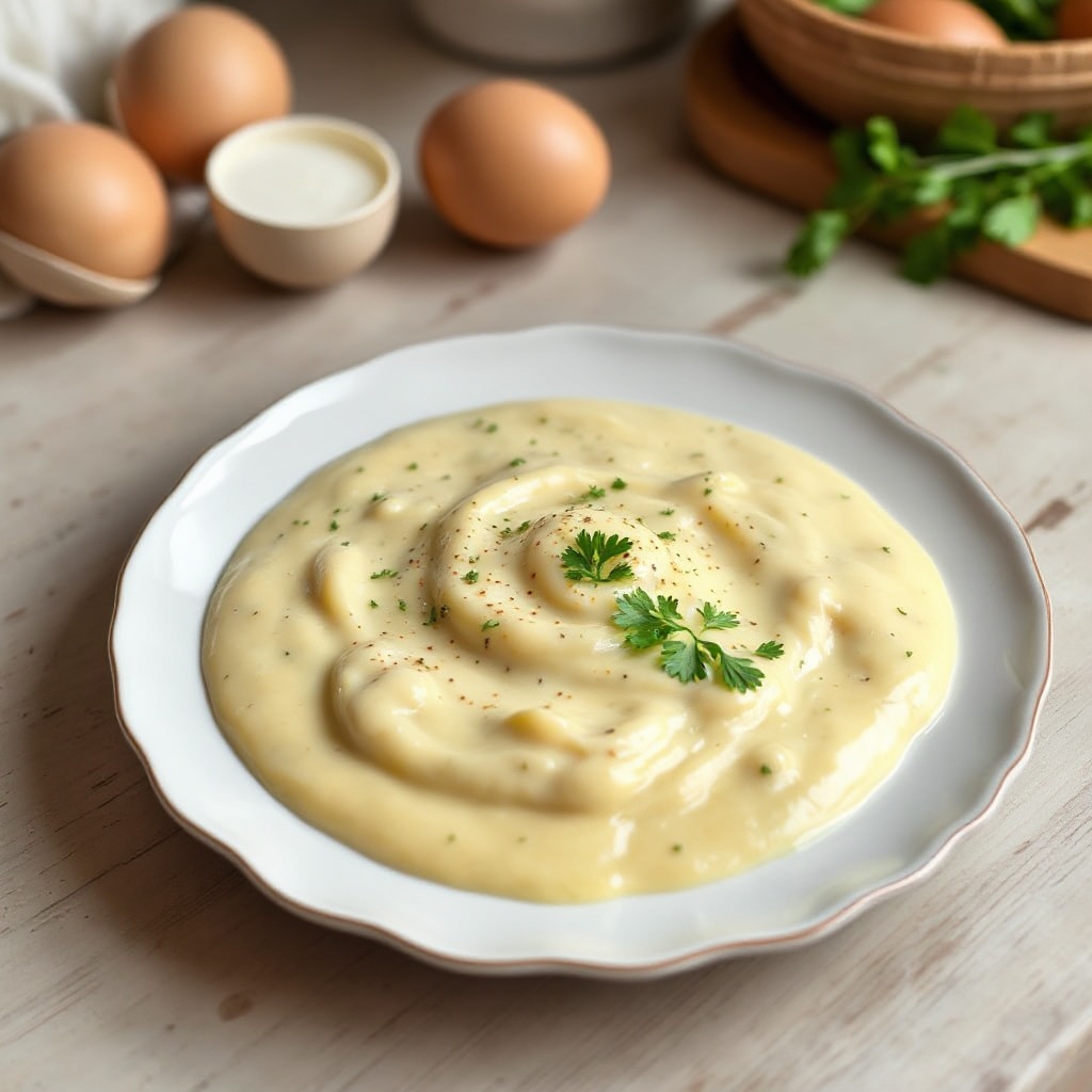 Salsa di Uova Cremosa con un Tocco Speciale