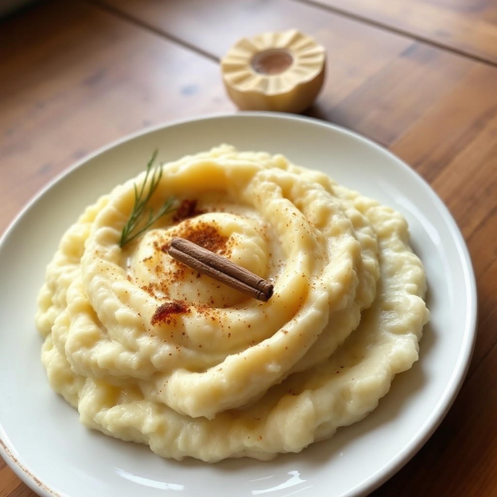 Cremiges Blumenkohlpüree mit süßen Zwiebeln und Knoblauch