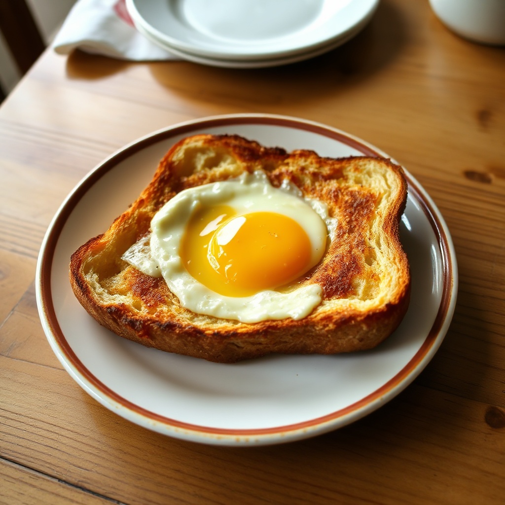 Toast con Uovo nel Buco