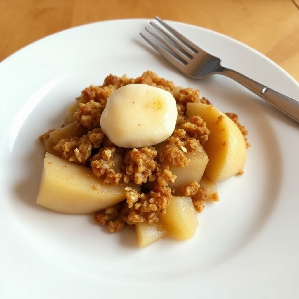 Crisp di Mele e Pere al Microonde