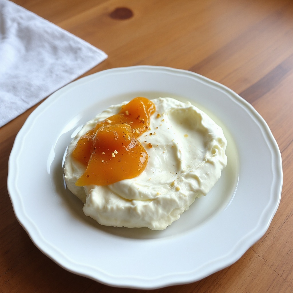 Goldene Frischkäse-Delikatesse