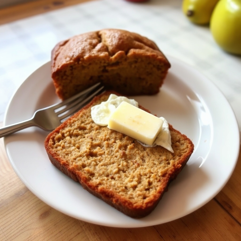 Moist Banana Applesauce Bread