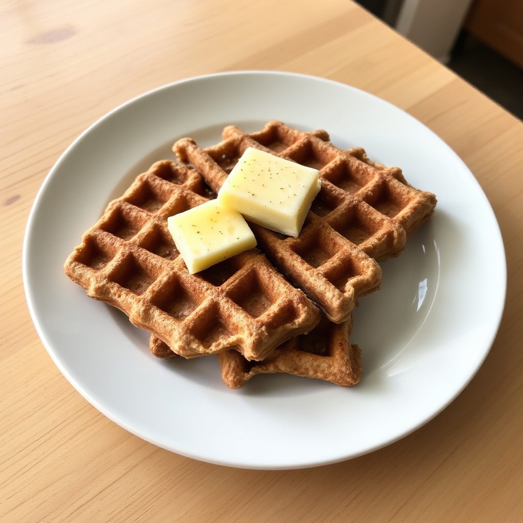 Fluffige Vollkorn-Sauerteig-Waffeln