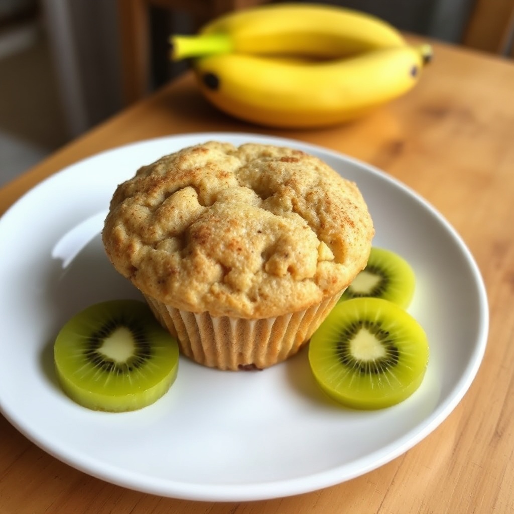 Tropische Bananen-Kiwi-Muffins