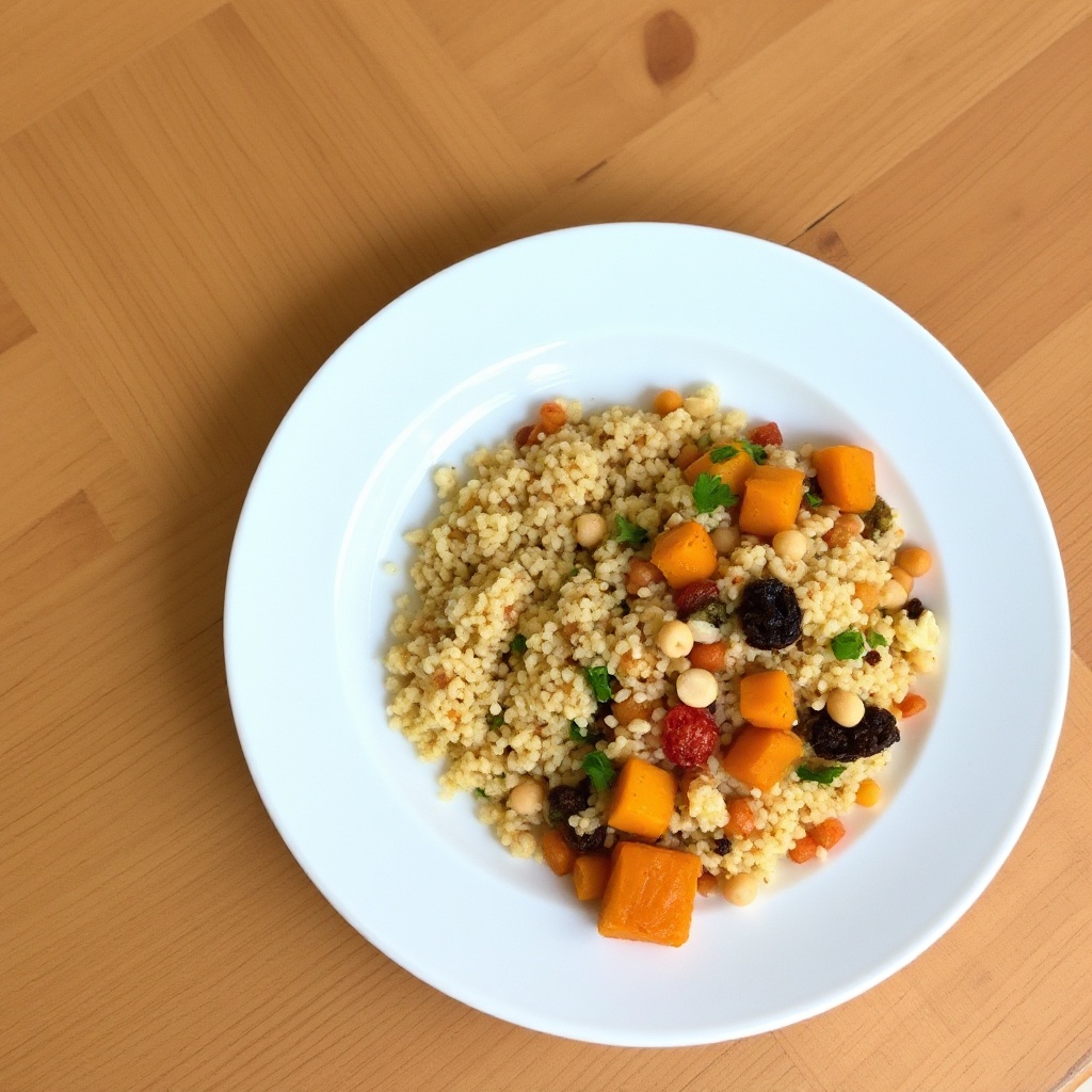 Gewürzter Butternut-Kürbis-Couscous-Genuss