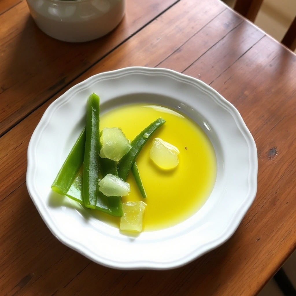Sanfter Gesichtsreiniger mit Olivenöl und Aloe Vera
