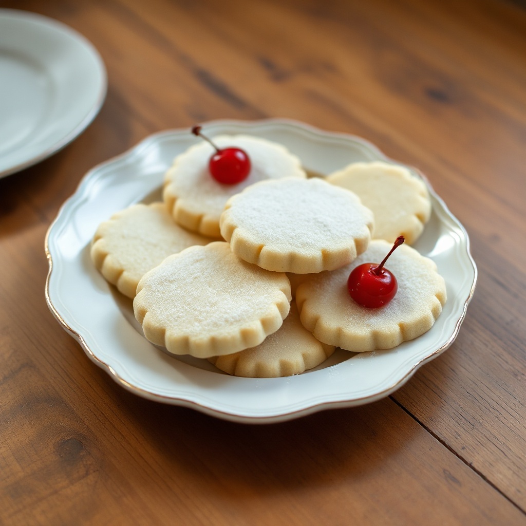 Festive Vanilla Shortbread Cookies