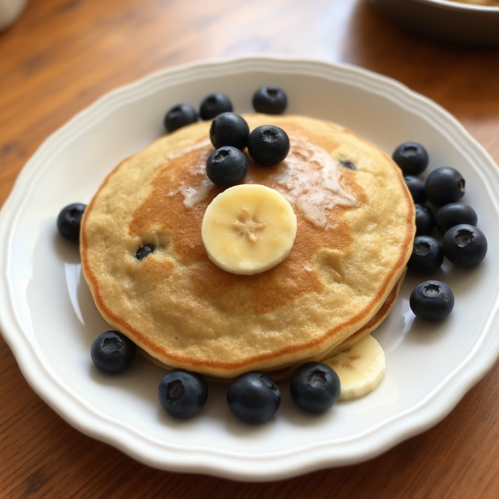 Pancake Morbidi con Banane e Mirtilli