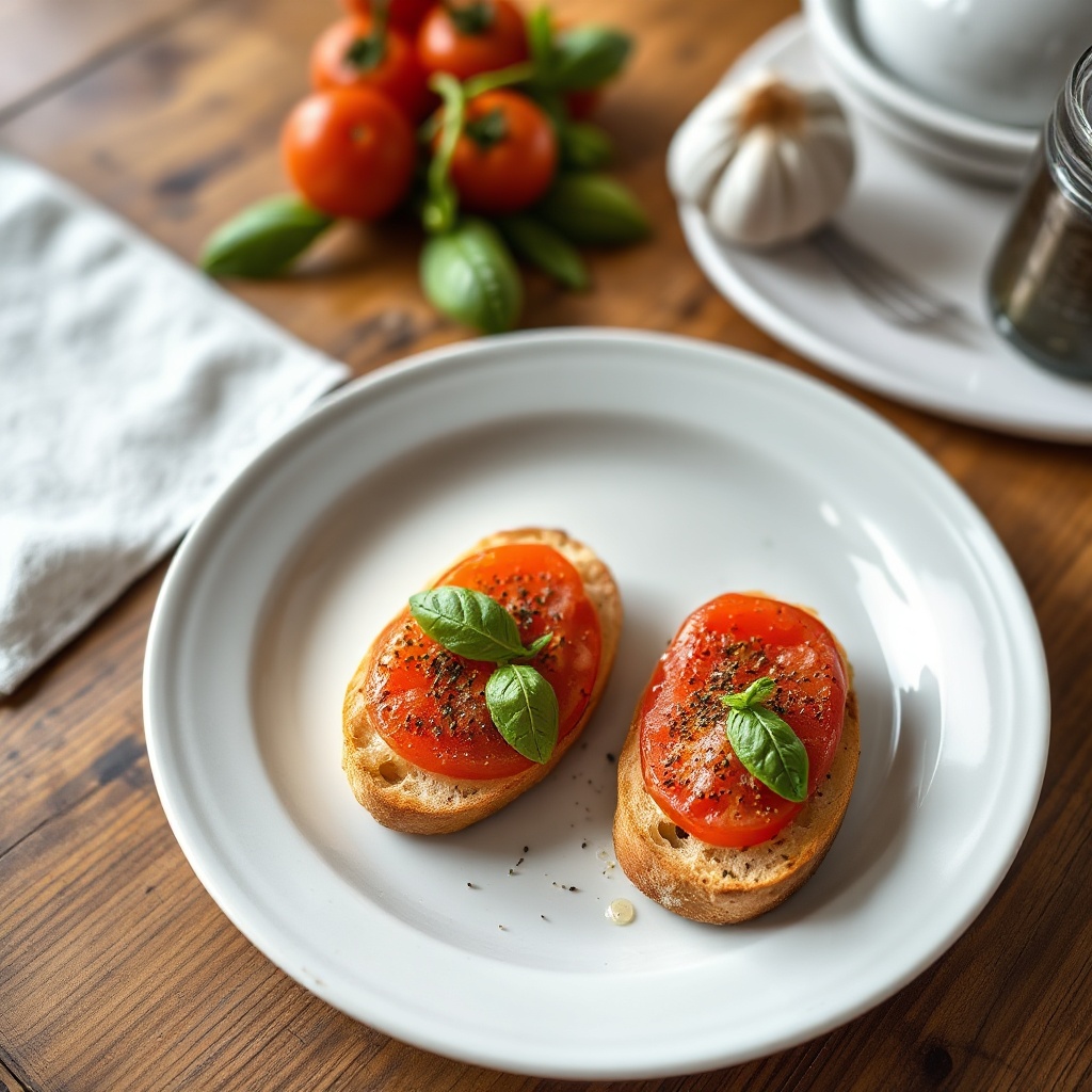 Tomaten-Basilikum-Crostini