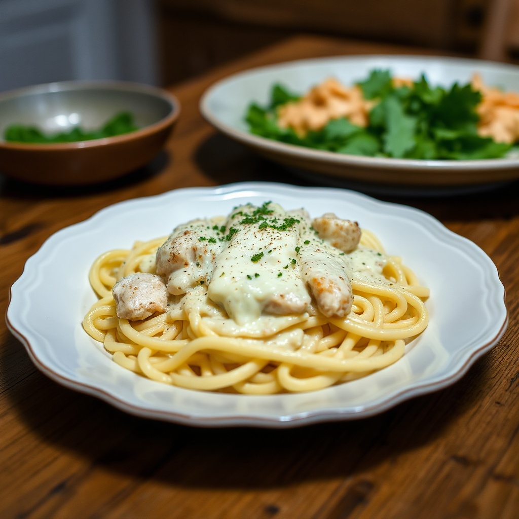 Creamy Chicken Alfredo with a Twist