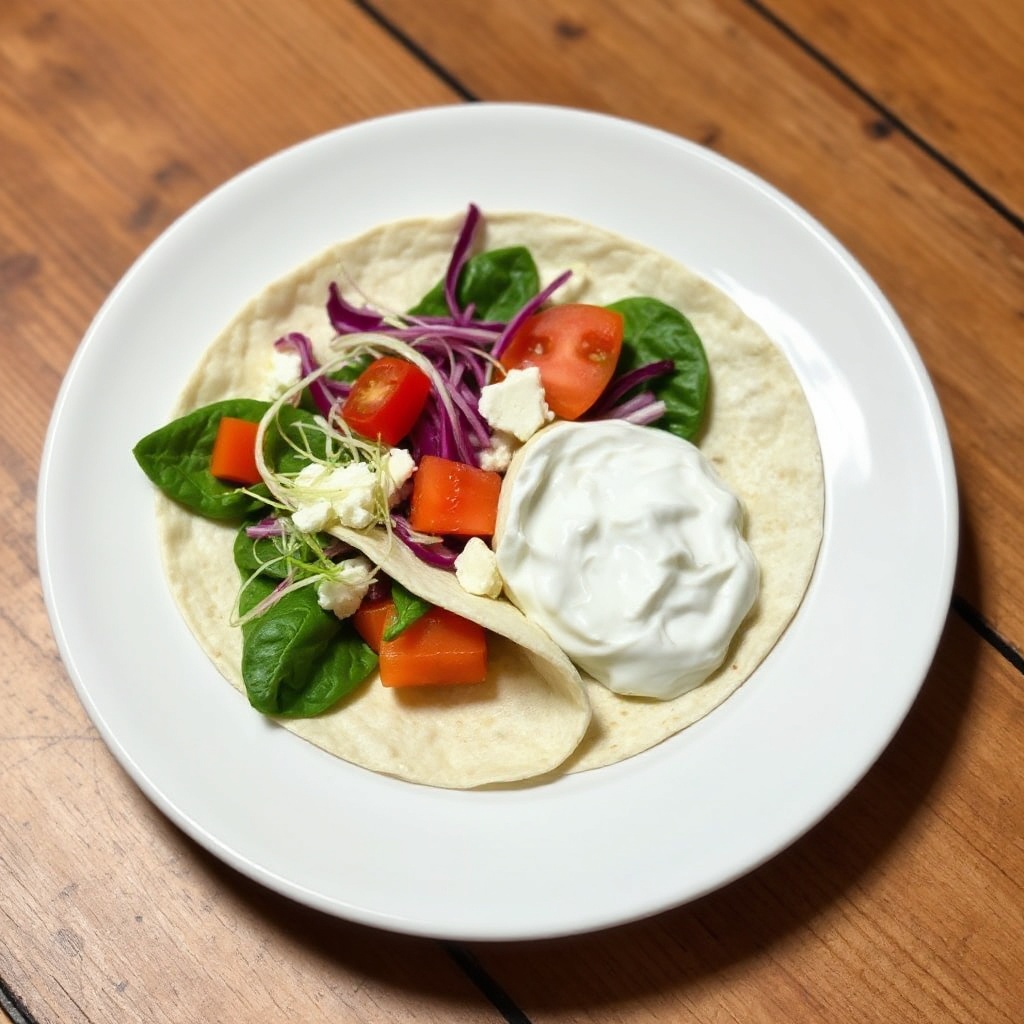 Wraps Colorati di Verdure con Crema Spalmabile