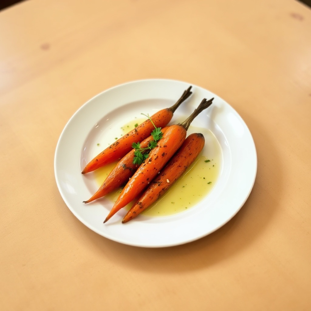 Garlic-Infused Roasted Carrots with Herbs
