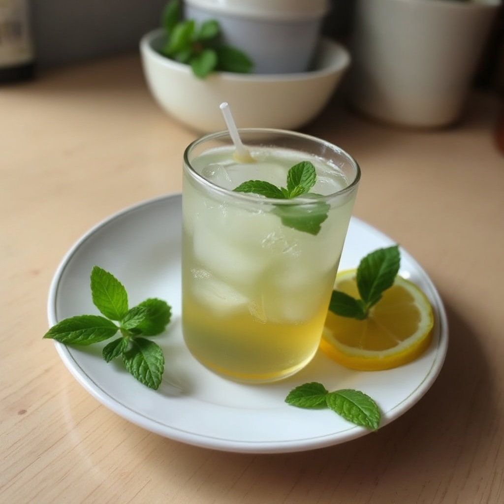 Tè Freddo al Limone e Menta Rinfrescante