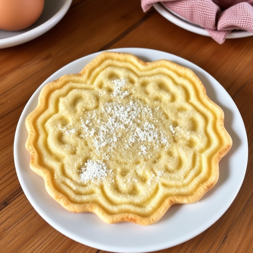 Biscotti Pizzelle alla Vaniglia e Anice