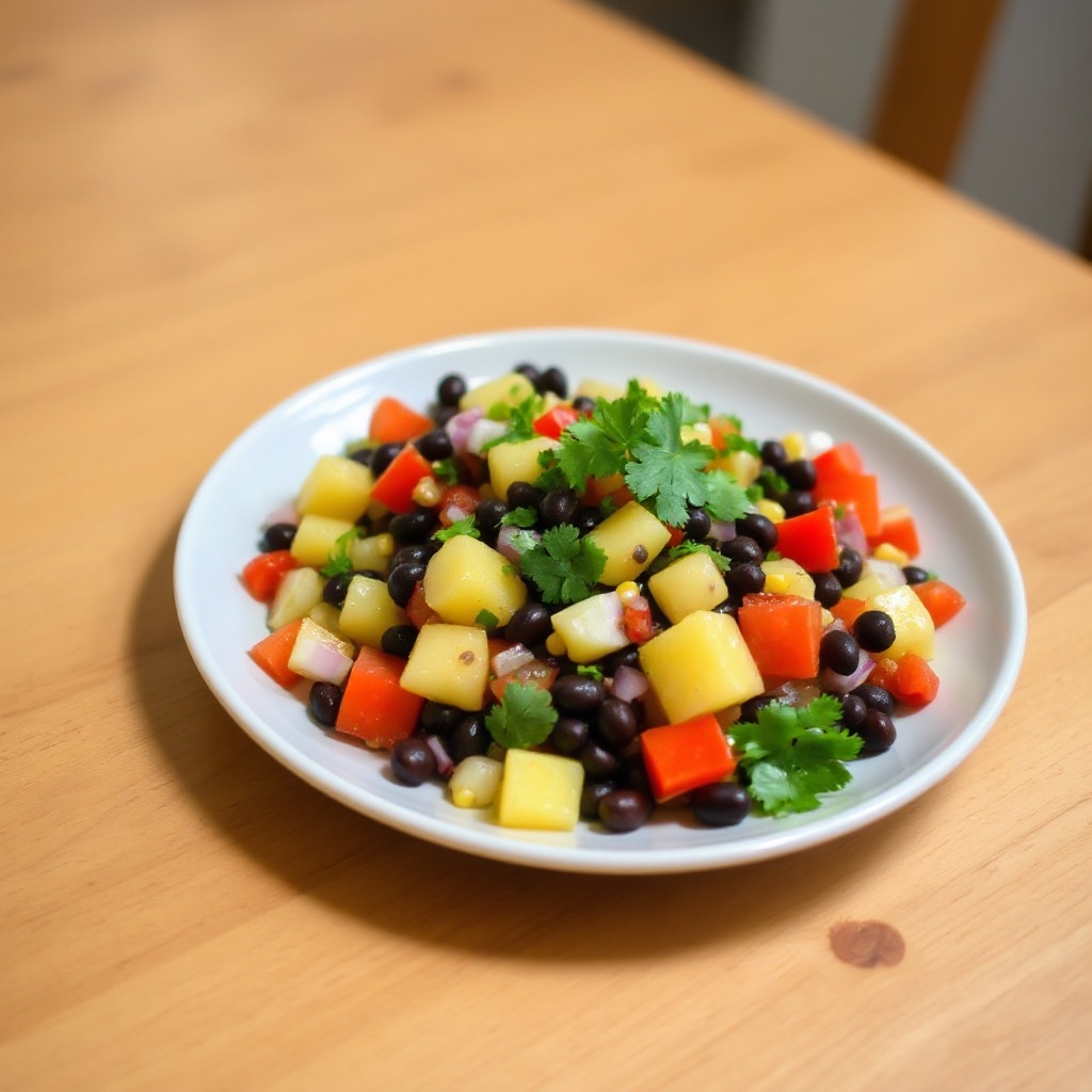 Tropical Black Bean and Pineapple Salsa