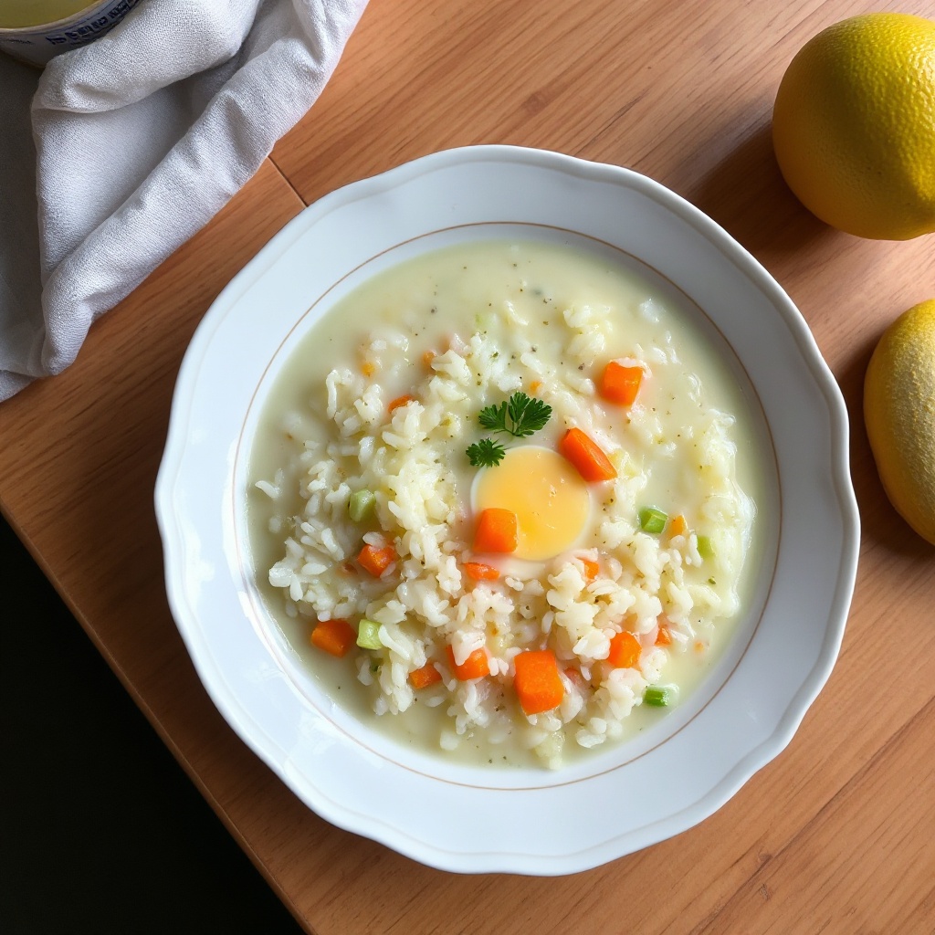 Zuppa di Riso al Limone Cremosa