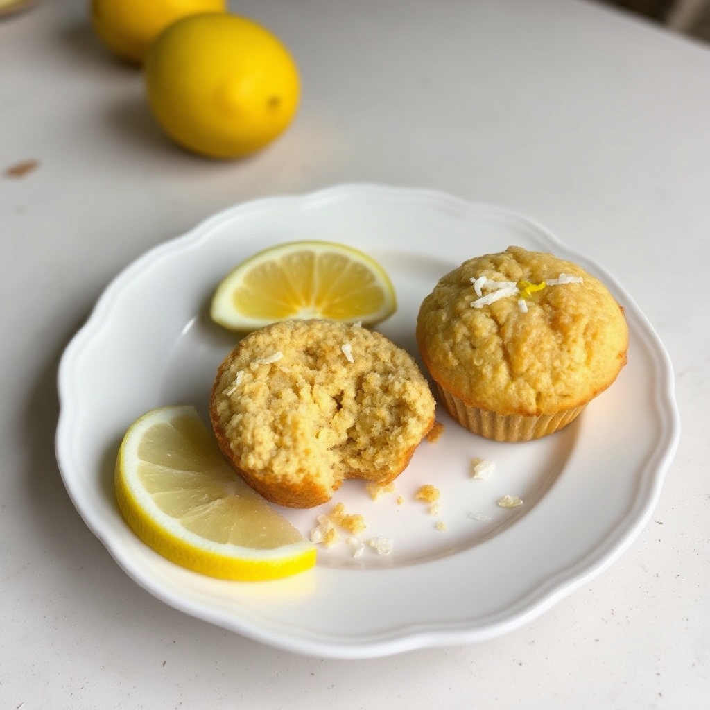 Zesty Lemon Coconut Muffins