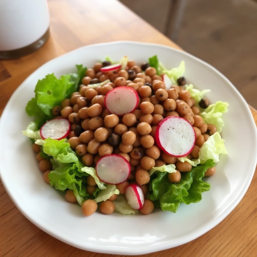 Südlicher Salat mit Schwarzäugigen Erbsen