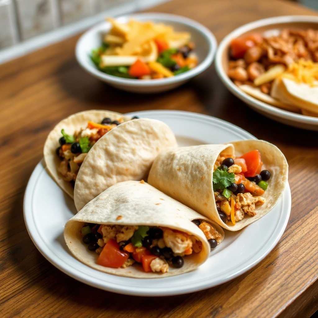 Wraps di Pollo e Fagioli Salati