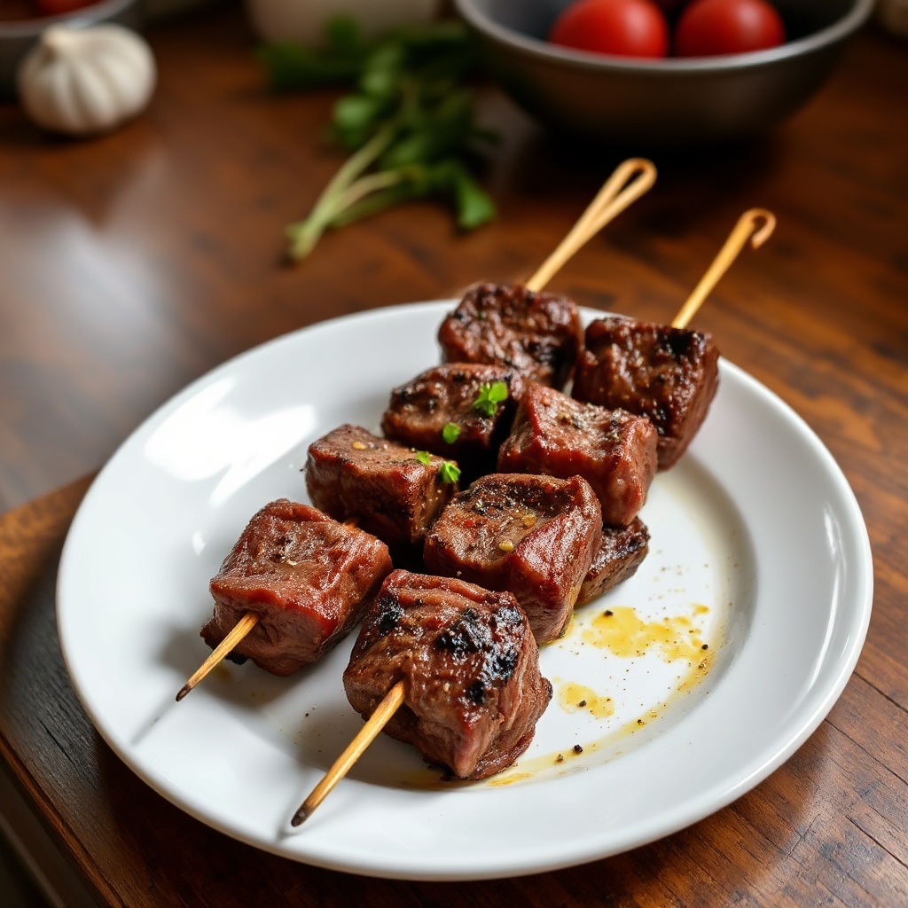 Spiedini di Manzo Piccanti alla Griglia