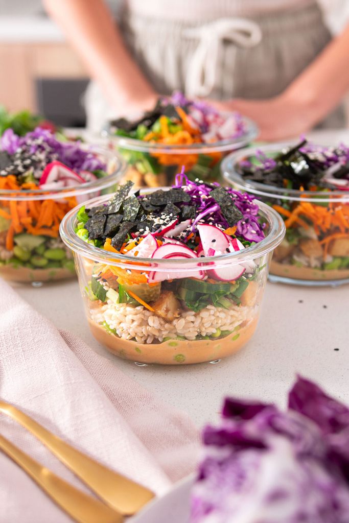 High-Protein Tofu Poke Bowl (Meal-Prep)