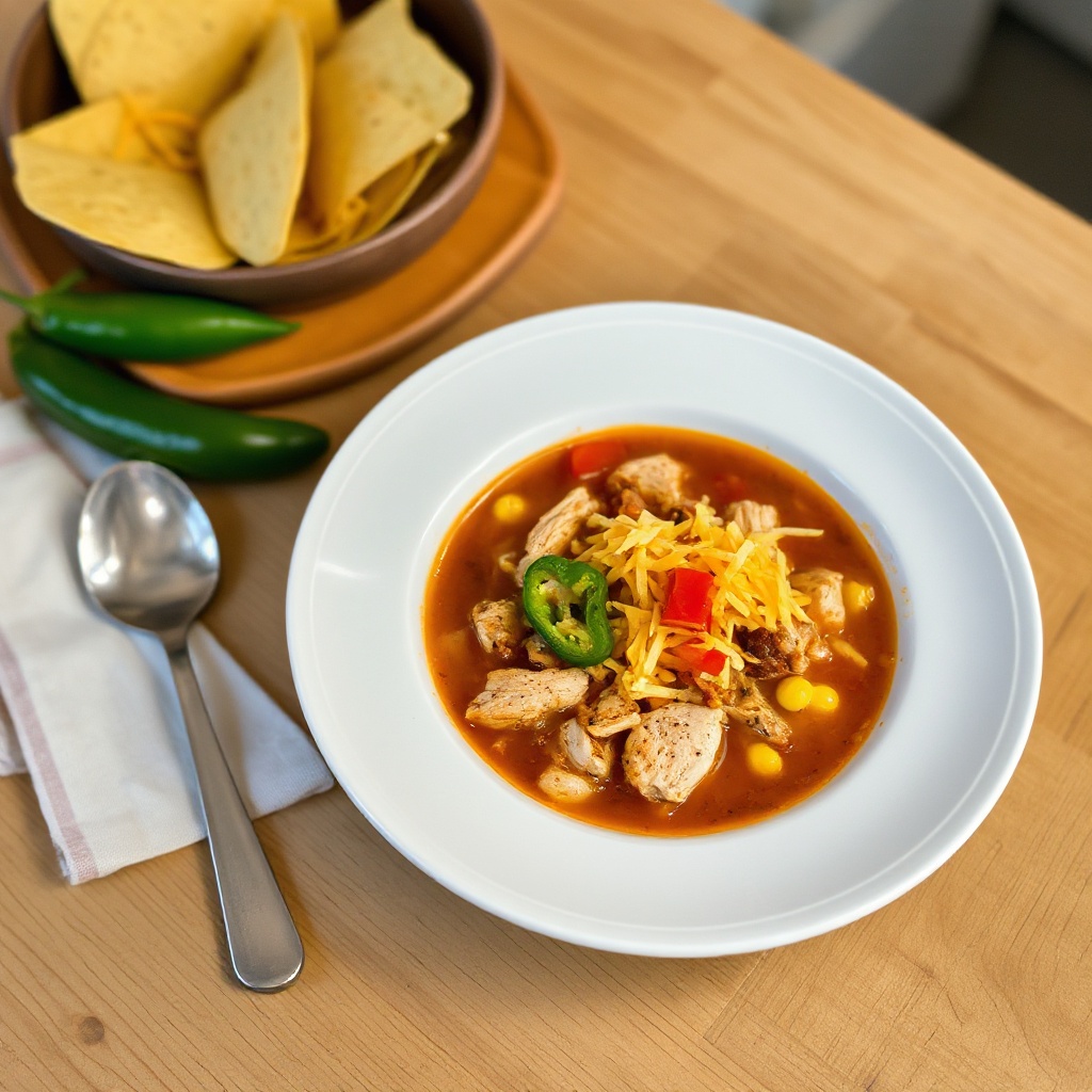Zuppa di Tortilla di Pollo Piccante
