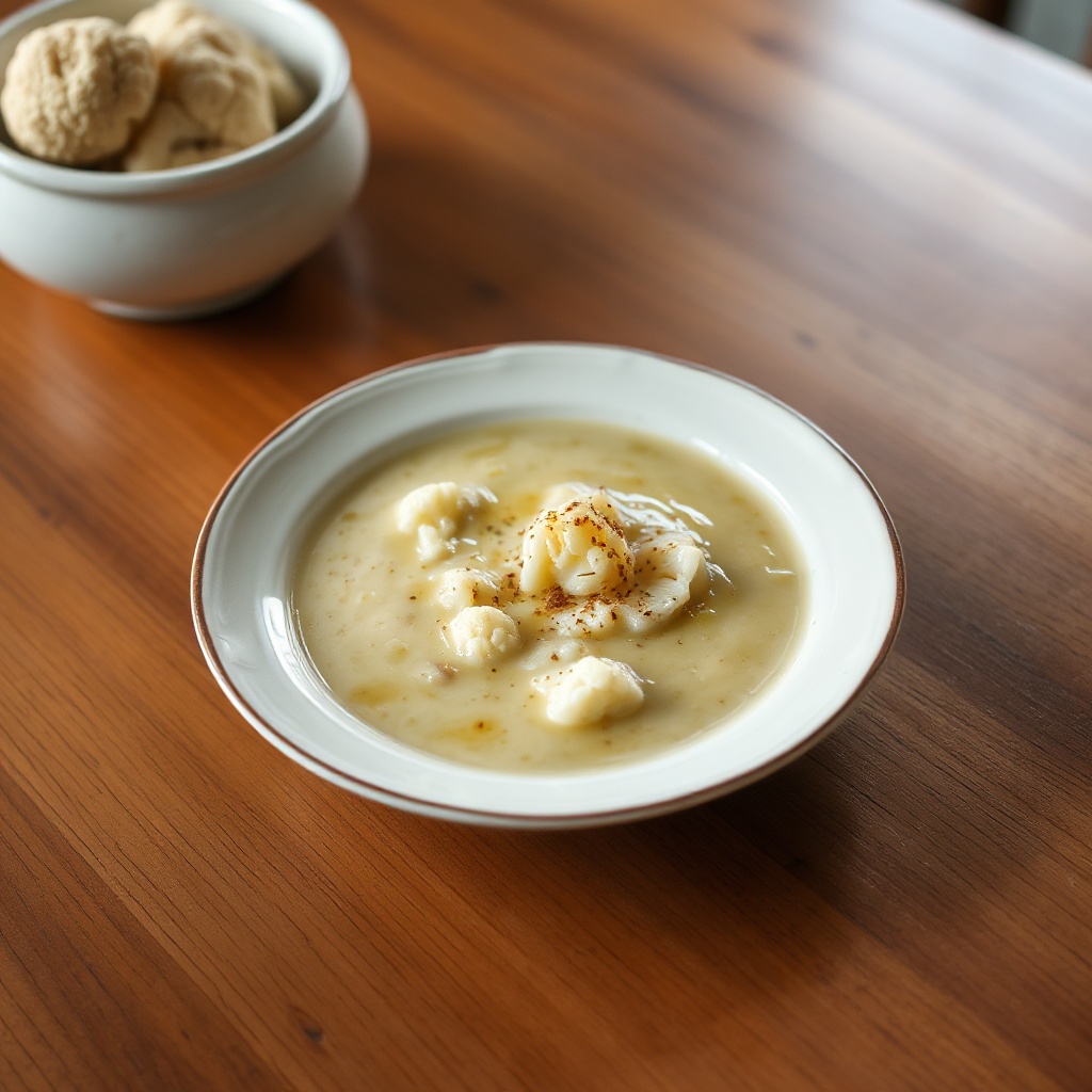 Samtige Blumenkohlsuppe mit nussigem Twist