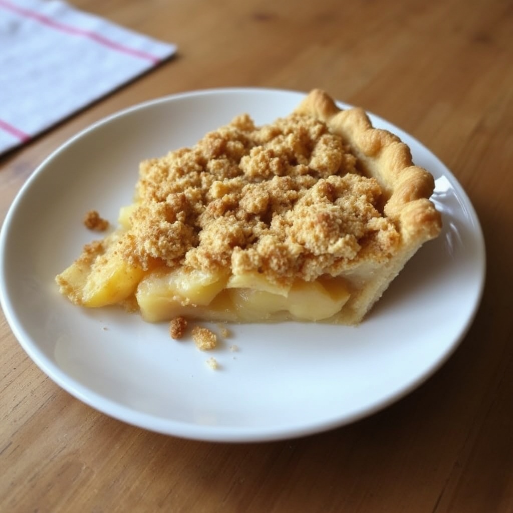 Klassischer Niederländischer Apfel-Crumble-Kuchen
