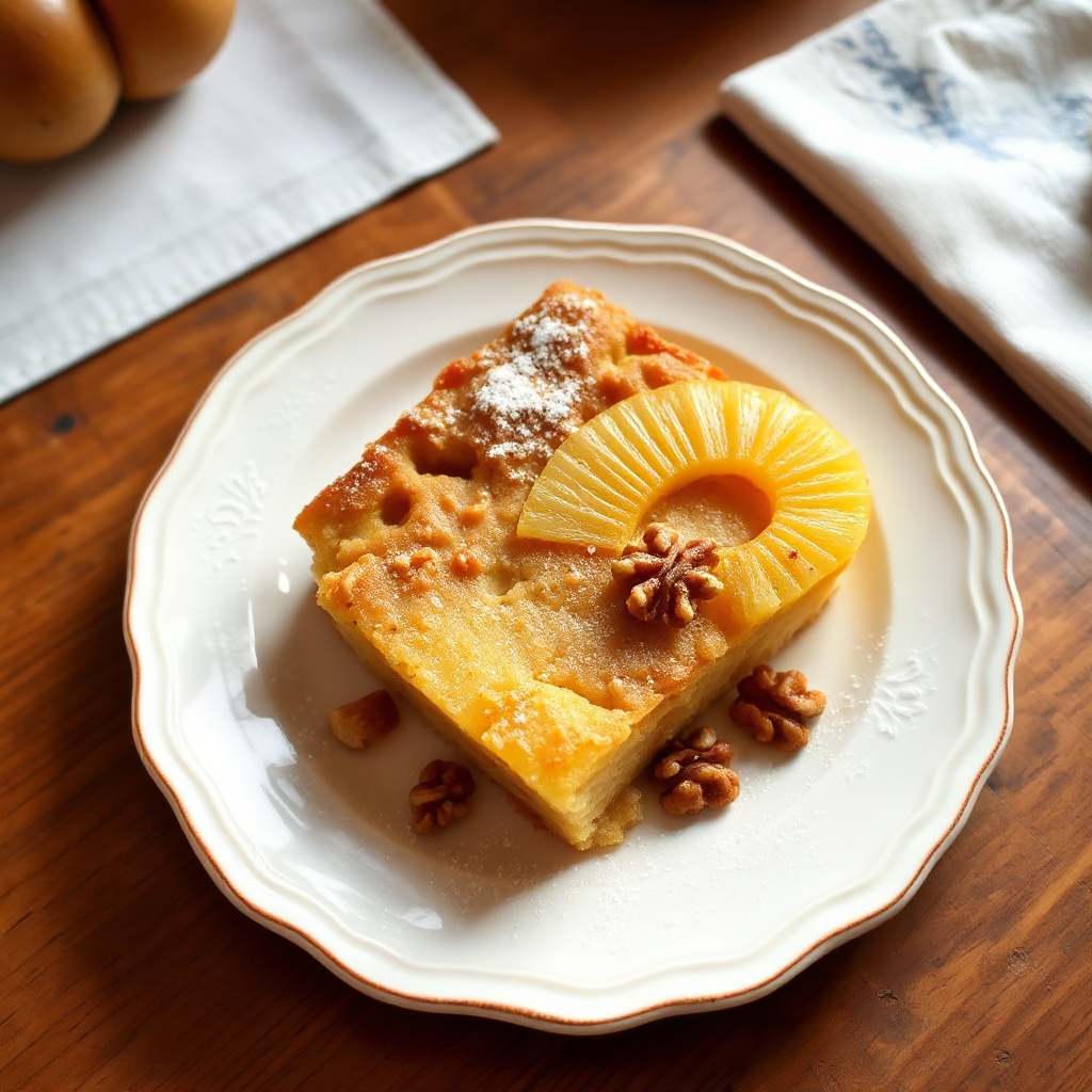 Pineapple Walnut Delight Cake