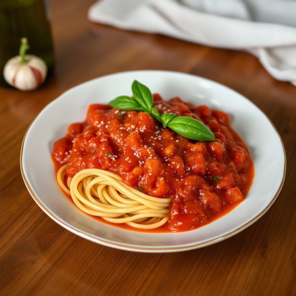 Klassische Tomaten-Basilikum-Marinara-Sauce