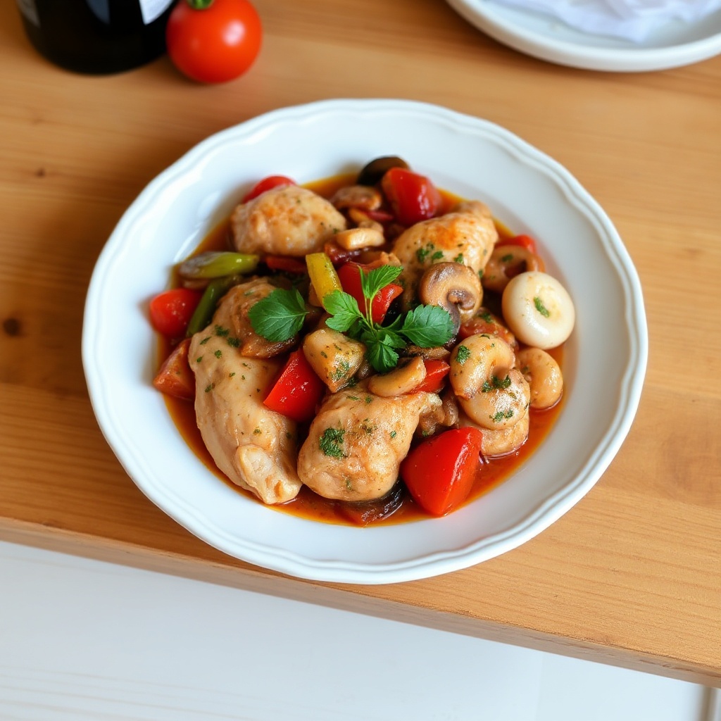 Herzhafter Hühnchen Cacciatore Genuss