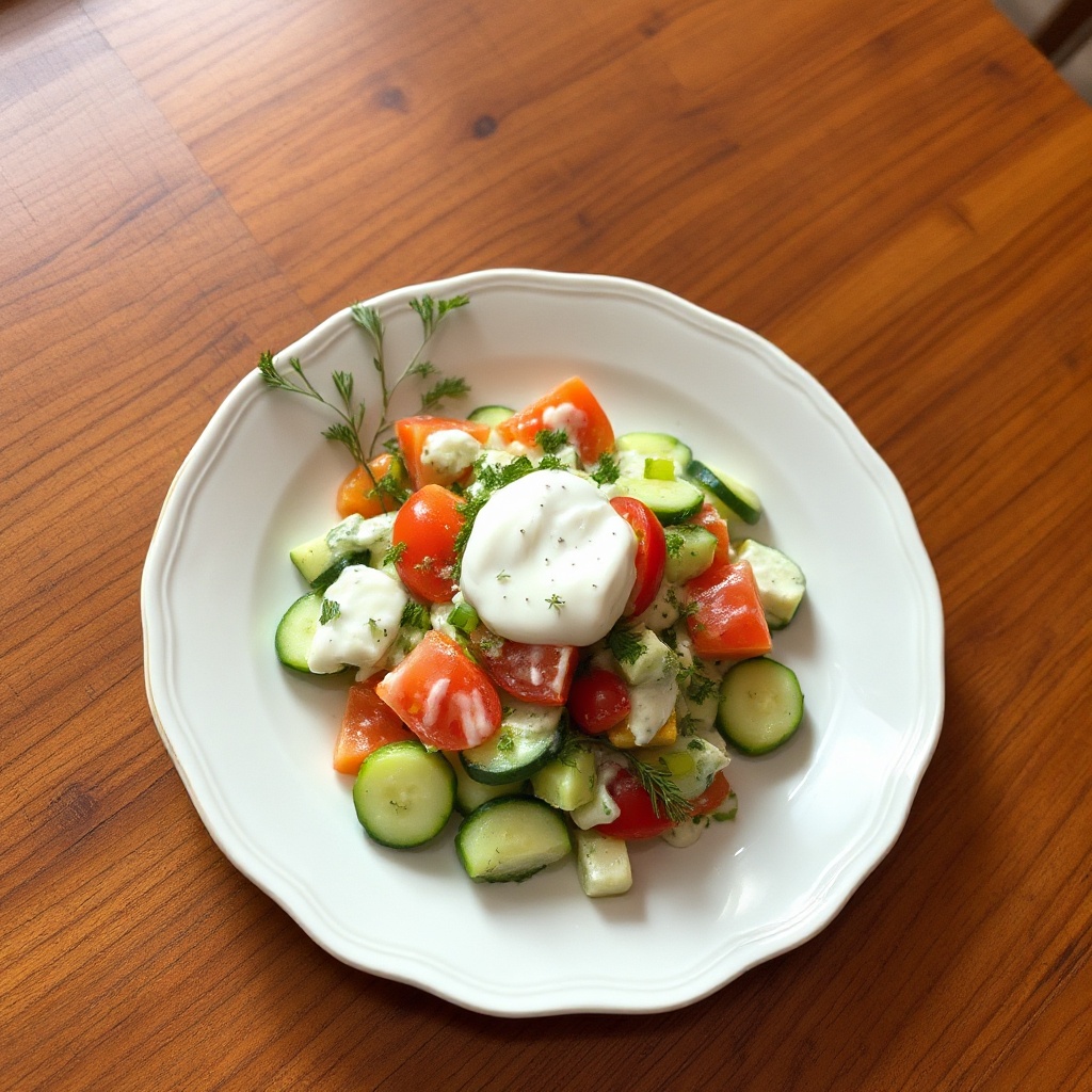 Cremiger Bayerischer Gurkensalat