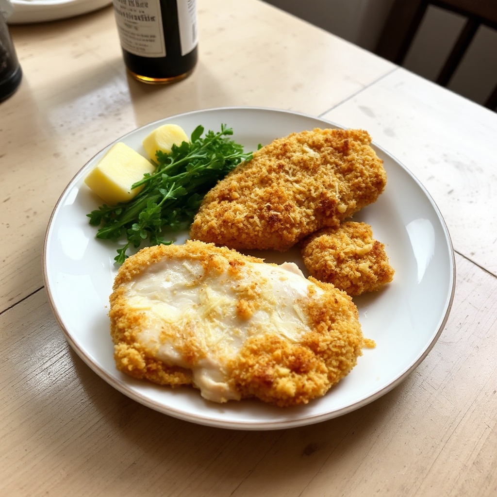 Knuspriges Parmesan-Dijon-Hühnchen