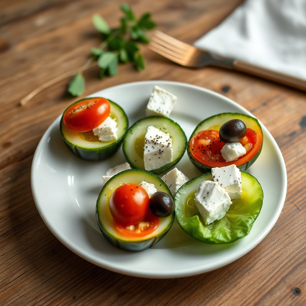 Mediterrane Salat Häppchen